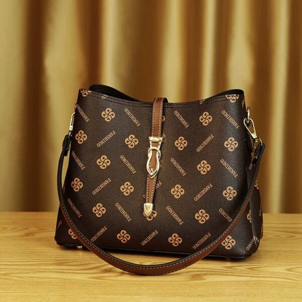Luxury Large Capacity Bucket Shoulder Bag for Women