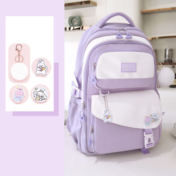 Cute Casual Premium Kids School Backpack (Pink)