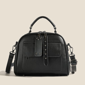 High end ladies' handbag multi-layer large capacity commuting bag(Coffee)
