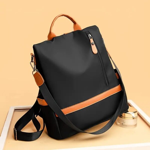 New Design Women Backpack Nylon Waterproof Anti-Theft Travel Bagpack