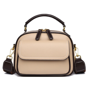 New Sac a Main Women Handbag soft small Shoulder Pu Leather Tote Hand Bags for Ladies(Apricot)